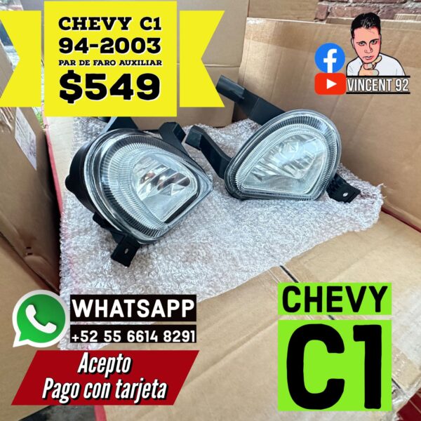 Par de Faros Auxiliares Chevy C1