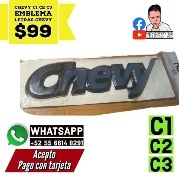 Emblema Letras Chevy