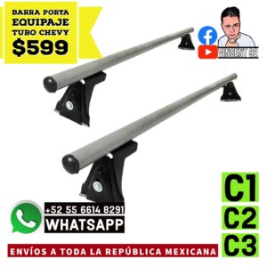 Barra Porta Equipaje Tubo