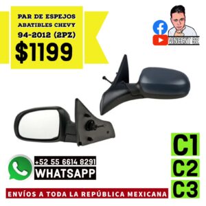 Par de Espejos Abatibles 2 Pz