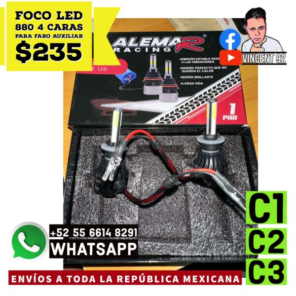 Foco LED 880 4 Caras Para Faros Auxiliares