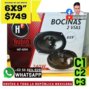 Bocinas HF 240 Watts 6x9"
