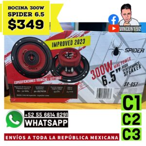 Bocinas 300W Spider 6.5