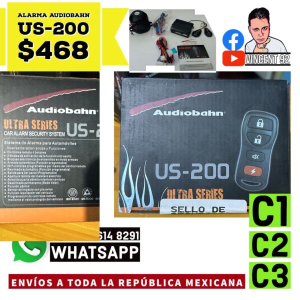 Alarma Audiobahn US-200