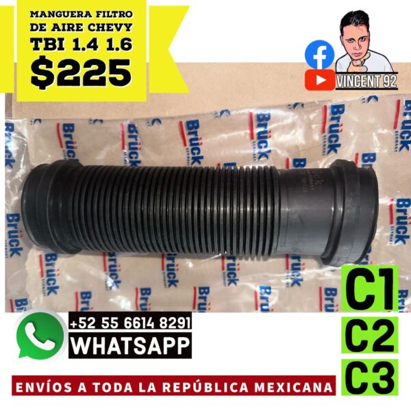 Manguera Filtro de Aire TBI 1.4 1.6