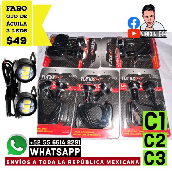 Faro Ojo de Aguila 3 Leds