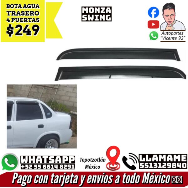 Bota Agua Trasero 4 Puertas