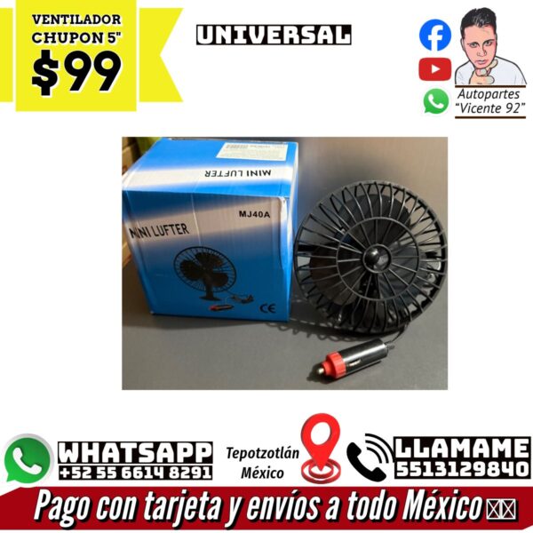 Ventilador con Base 5"