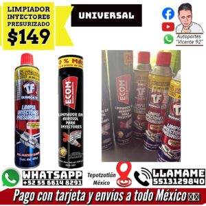 Limpiador de Inyectores Presurizado