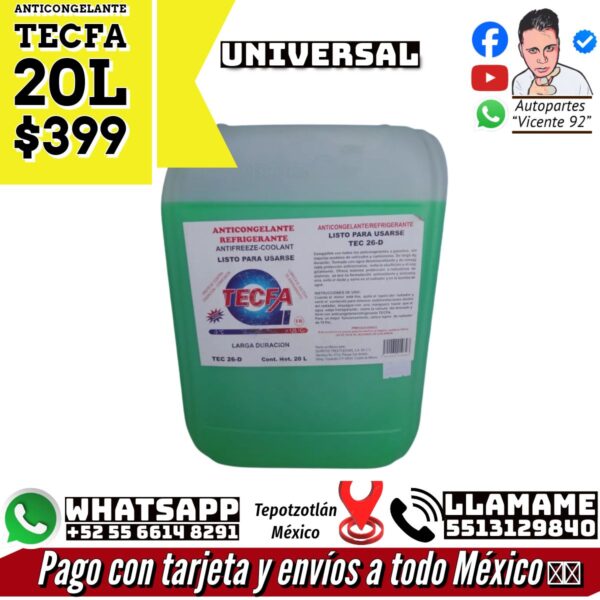 Anticongelante Tecfa 20L
