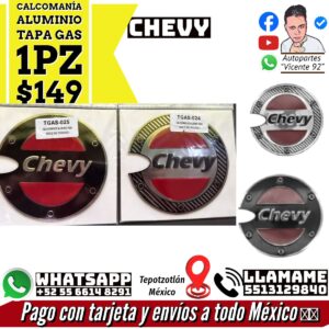 Calcomania Aluminio Tapa Gas 1 Pz