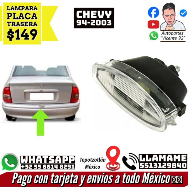 Lampara Placa Trasera