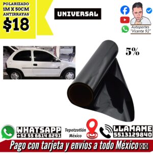 Polarizado 1MX50CM Antirrayas