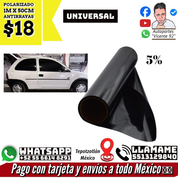 Polarizado 1MX50CM Antirrayas