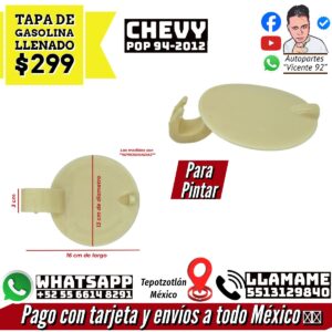Tapa de Gasolina Llenado