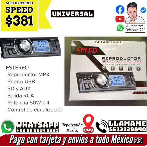 Autoestereo Speed