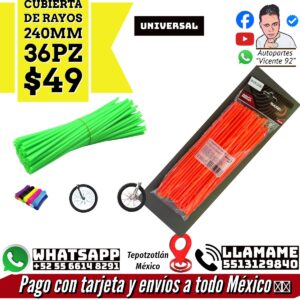 Cubierta de Rayos 240mm 36 Pz