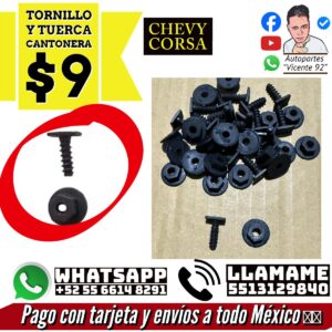 Tornillo y Tuerca Cantonera