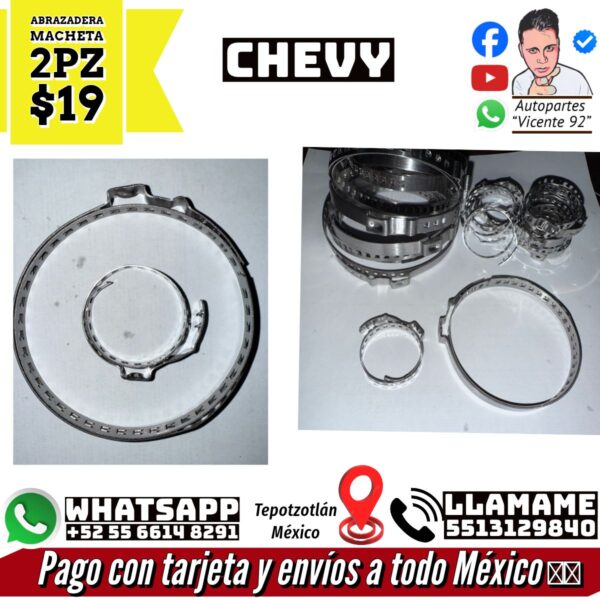 Abrazadera Machete 2 Pz