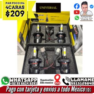 Par de Focos H4 4 Caras