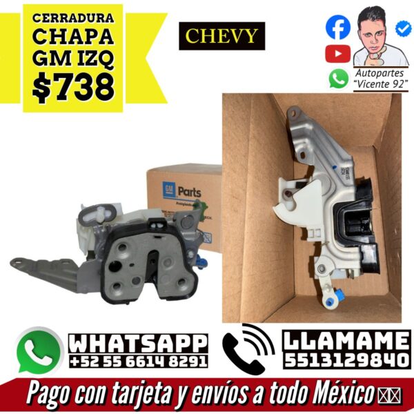 Cerradura Chapa GM Izq