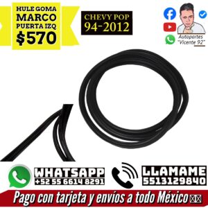 Hule Goma Marco Puerta Izq