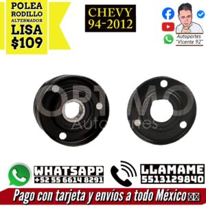Polea Rodillo Alternador Lisa