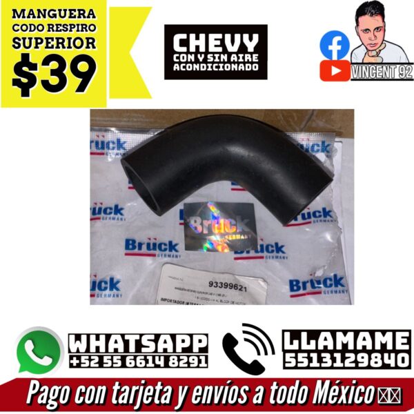 Manguera Codo Respiro Superior