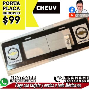 Porta Placa Europeo