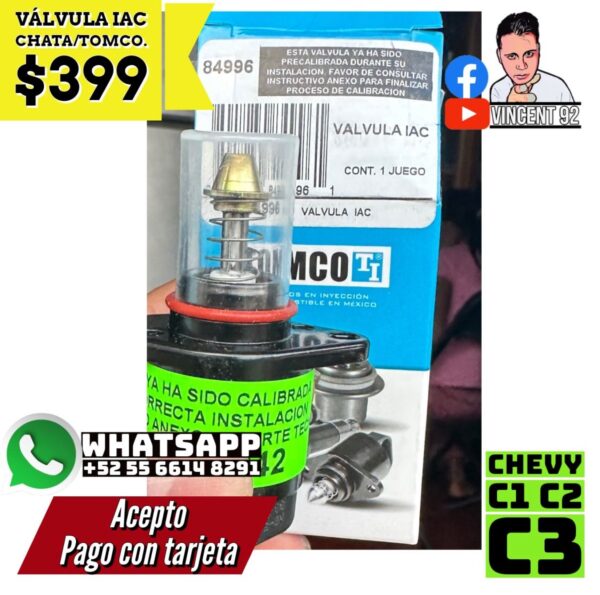Valvula IAC Chata Tomco