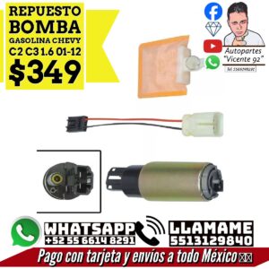 Repuesto Bomba Gasolina Chevy C2 C3 1.6
