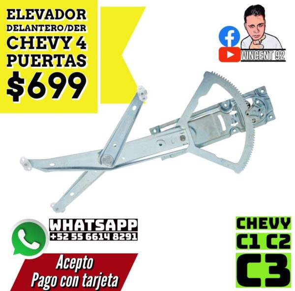 Elevador Delantero Der 4 Puertas