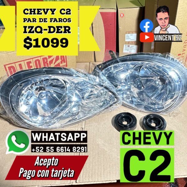 Par de faros Chevy C2