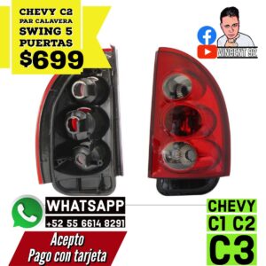 Par de Calaveras SWING 5 PUERTAS Chevy C2