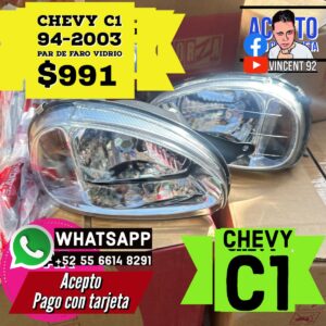 Par de Faros de Vidrio