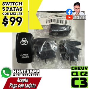 Switch 5 Patas con Luz 1 Pz