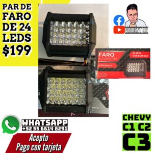 Par de Faro de 24 Leds