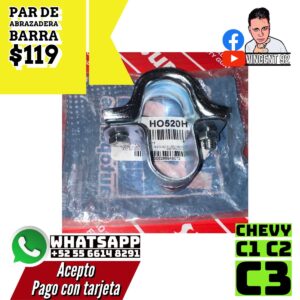 Par de Abrazadera Barra