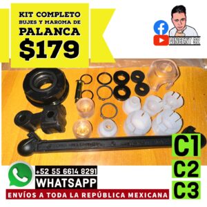 Kit Completo Bujes y Maroma de Palanca