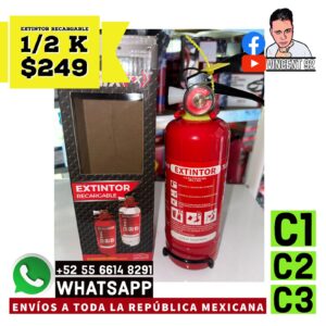 Extintor Recargable 1/2 K