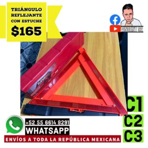 Triangulo Reflejante con Estuche