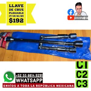 Llave de Cruz Plegable 17/18/21/23